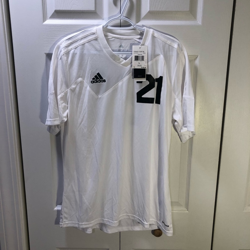 adidas Soccer Jersey. Size Large, NWT. #21